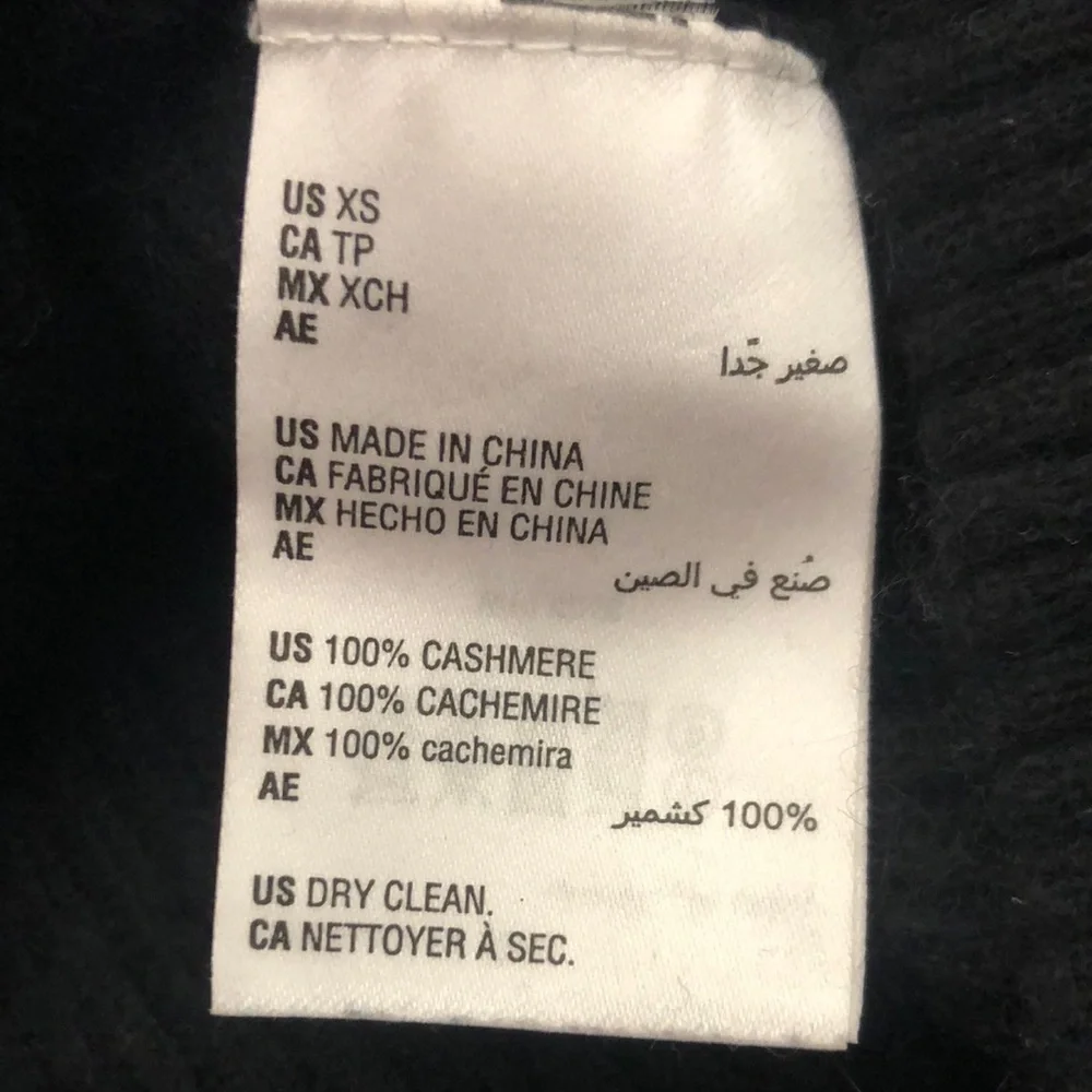 Charter Club Black Cashmere Sweater - Picture 8 of 9